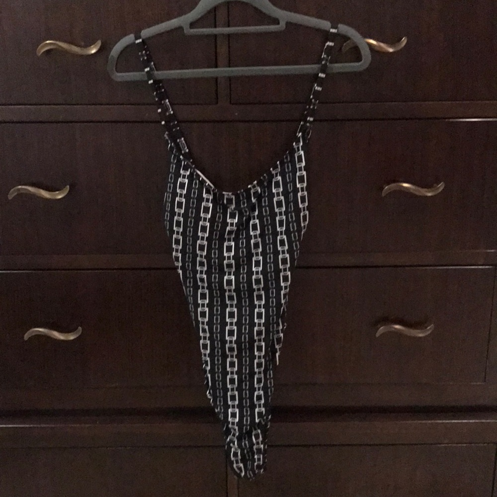 French cut one piece suimsuit. XL.